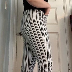 UO crop flare striped pants